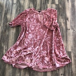 CRUSHED VELVET DRESS